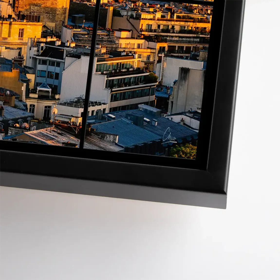 Sunset View Paris Leinwand Bild