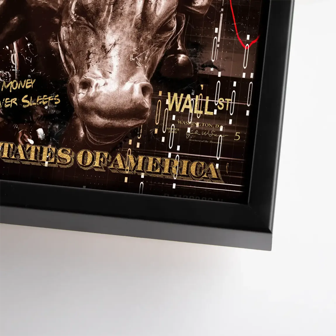 Wall Street Duck Leinwand Bild