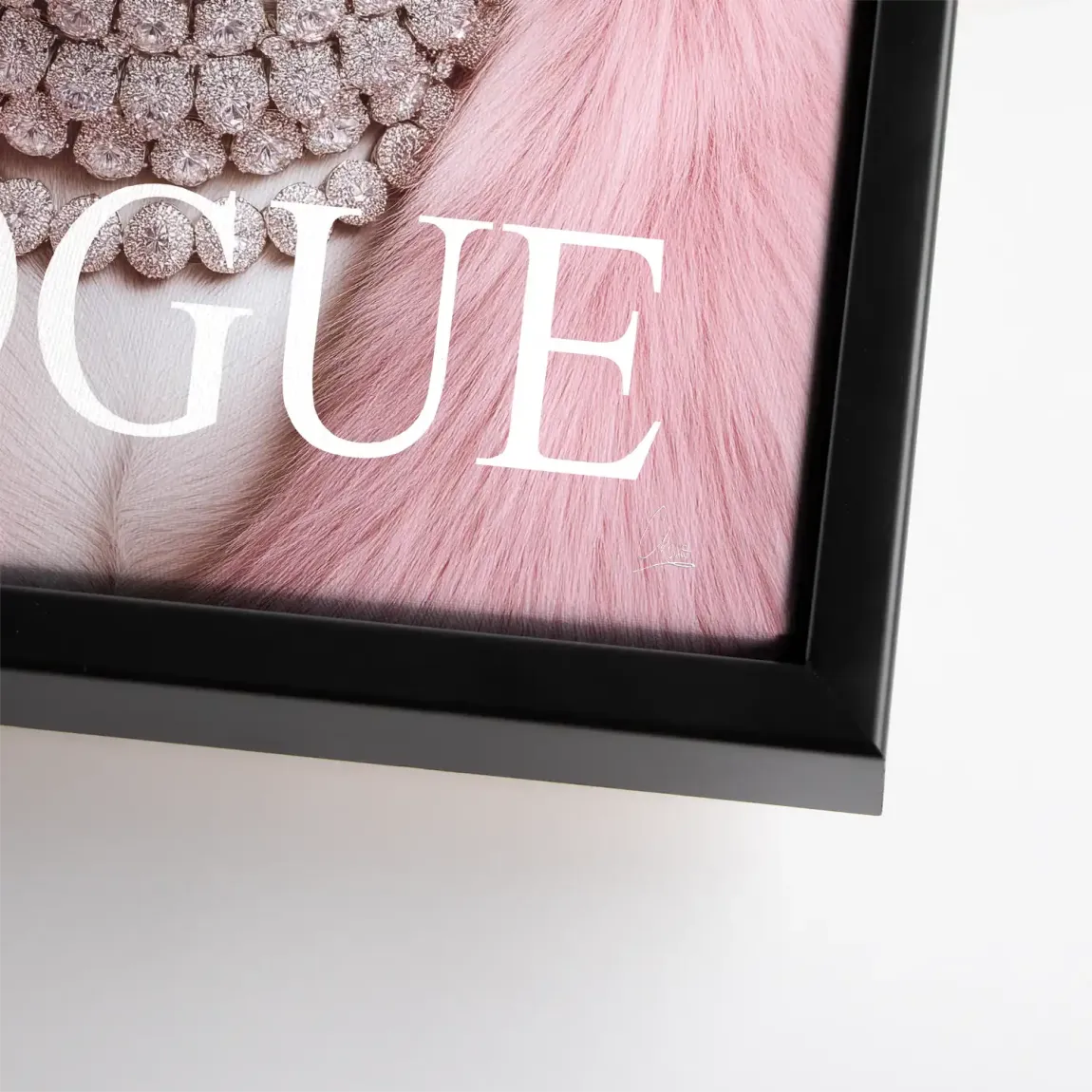 Bulldogge Vogue Leinwand Bild