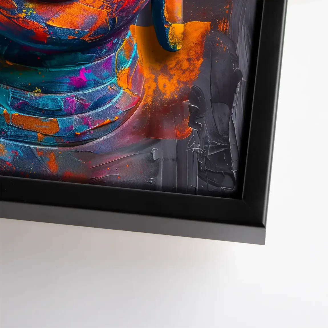 Buddha Farbpoesie Leinwand Bild
