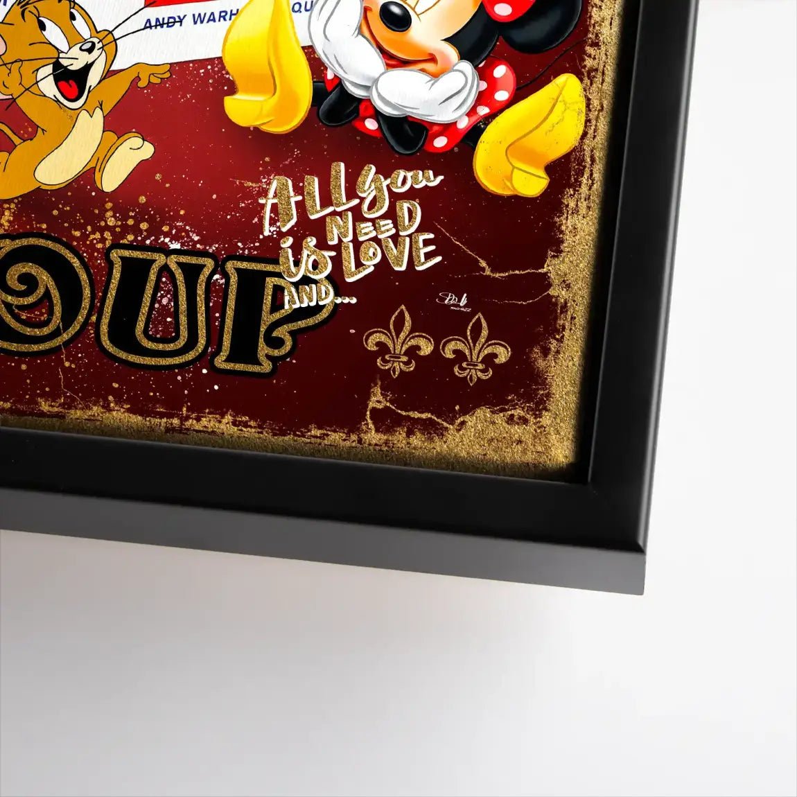 Micky Brillo Box Red Style Leinwand Bild INGALERIE
