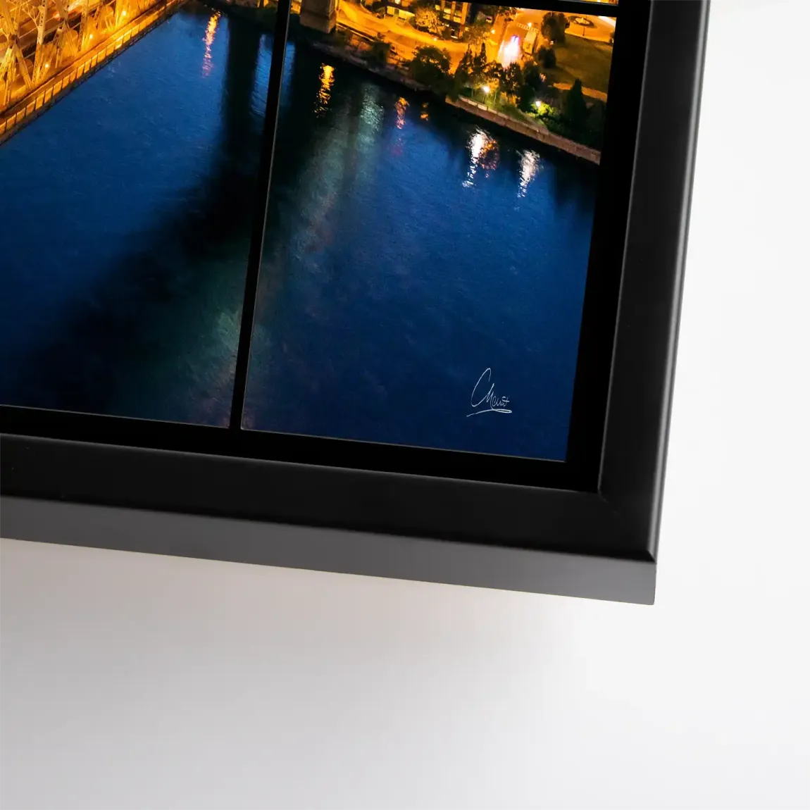 City Lights Manhattan Leinwand Bild