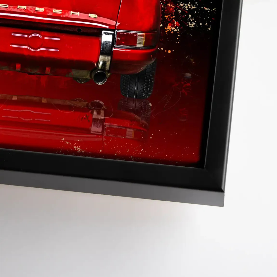 Red Legend 911 Retro Leinwand Bild