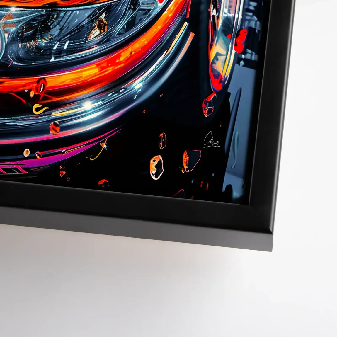 Vivid Motion 911 Porsche Leinwand Bild