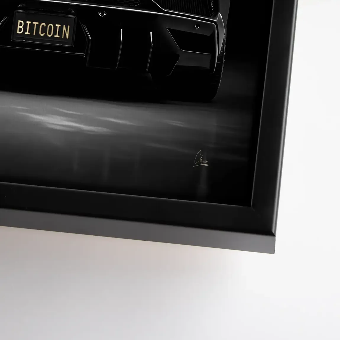 Lambo Bitcoin Leinwand Bild