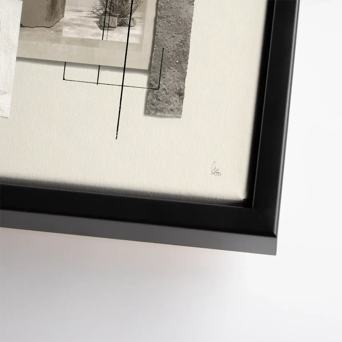 Marmor Komposition Leinwand Bild