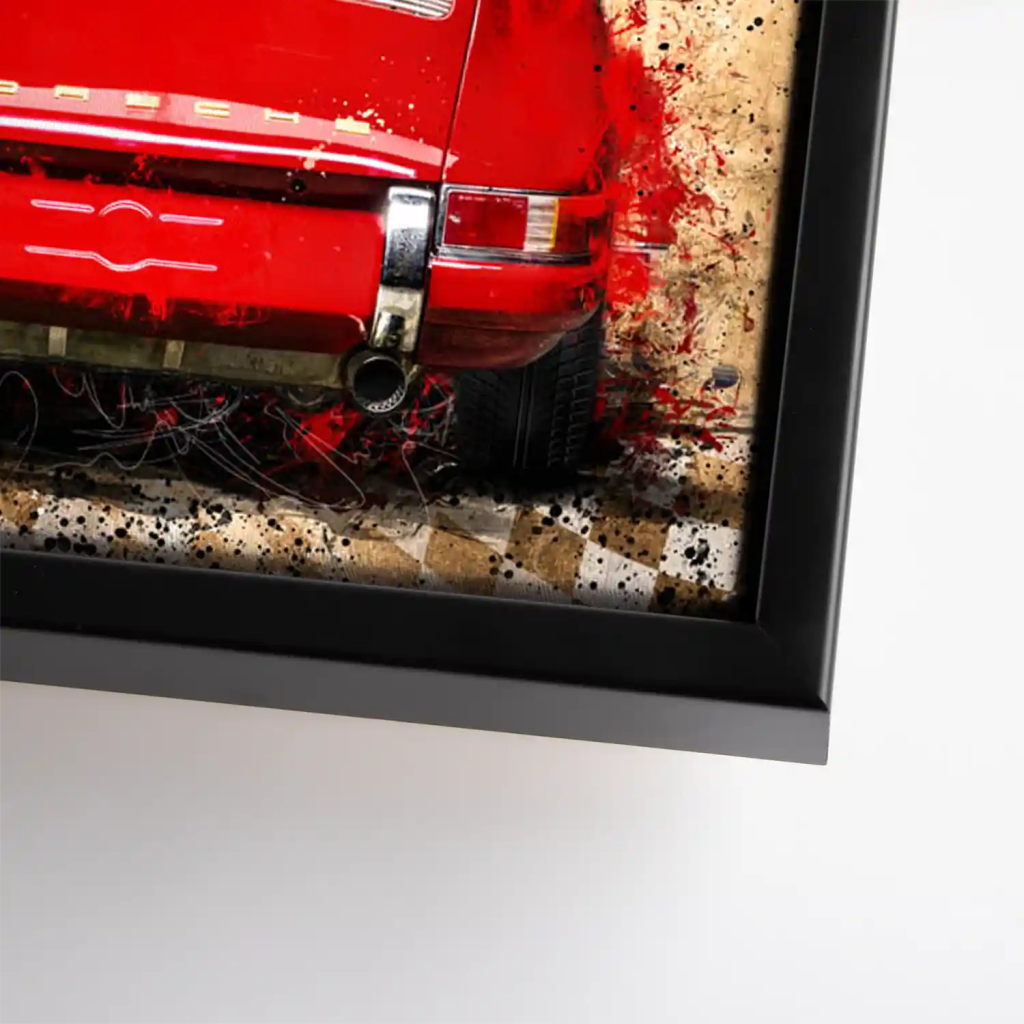 Porsche 911 Vintage Style Leinwandbild INGALERIE