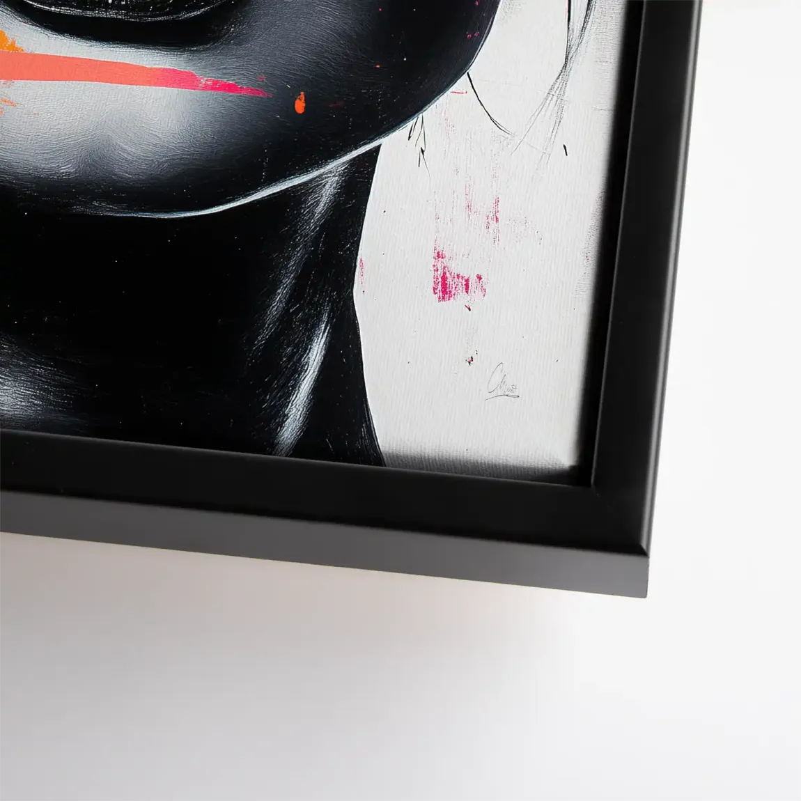 Abstrakt Pink Allure Leinwand Bild