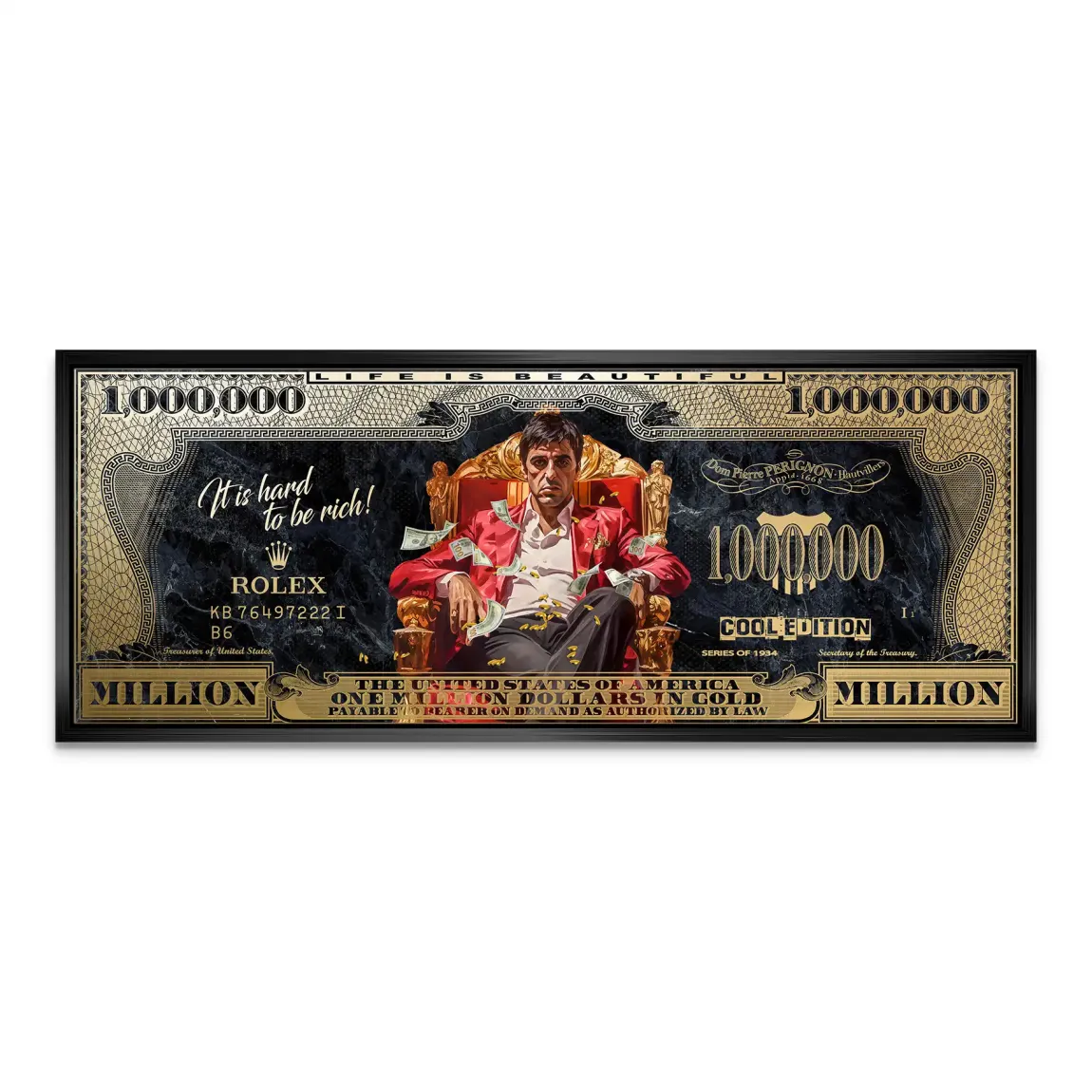 Scarface Million Dollar Leinwand Bild