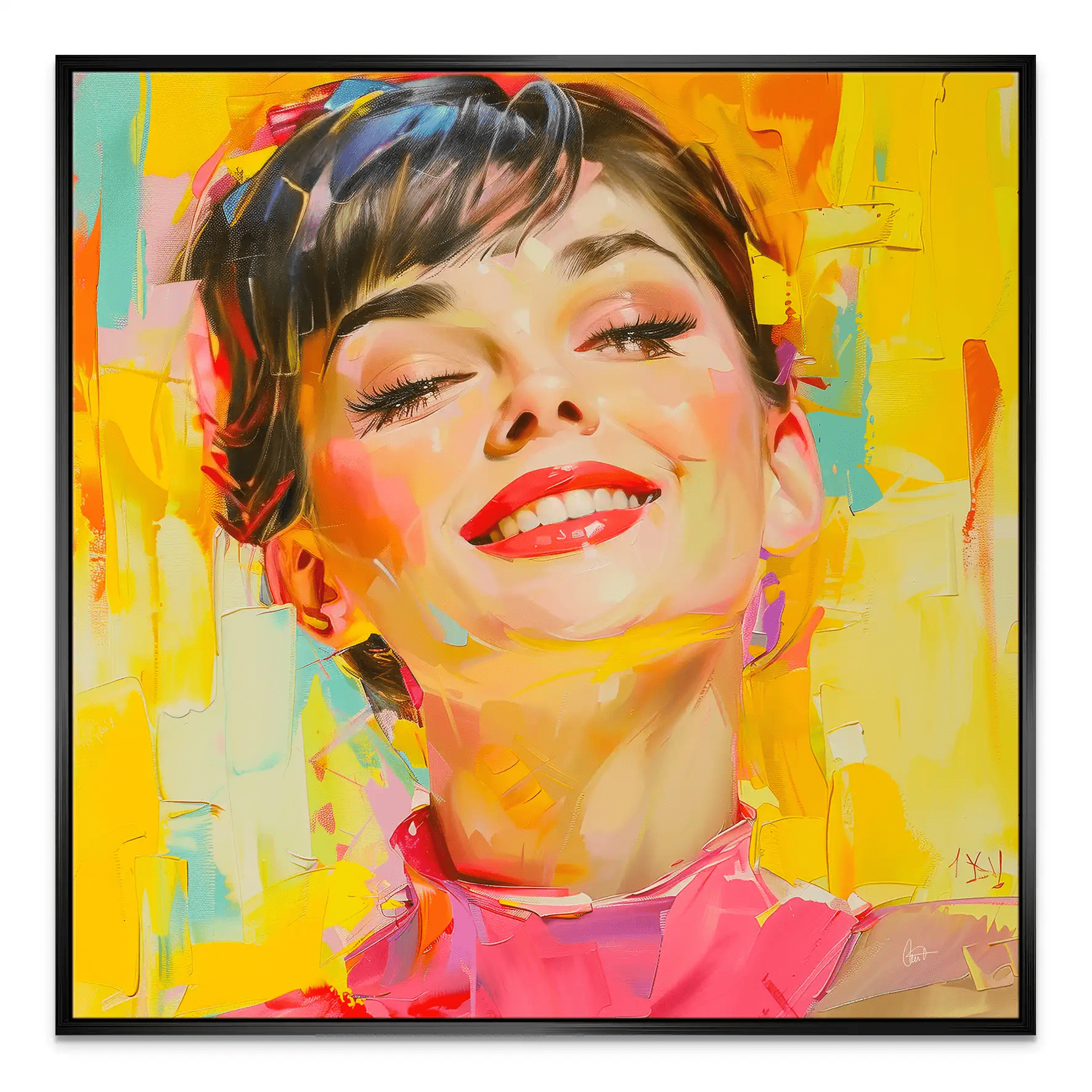 Audrey Modern Art Style Leinwand Bild INGALERIE