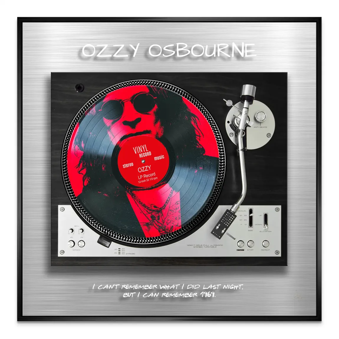 Memory Ozzy Osbourne Leinwand Bild - INGALERIE | Dein Onlineshop für moderne Wandbilder