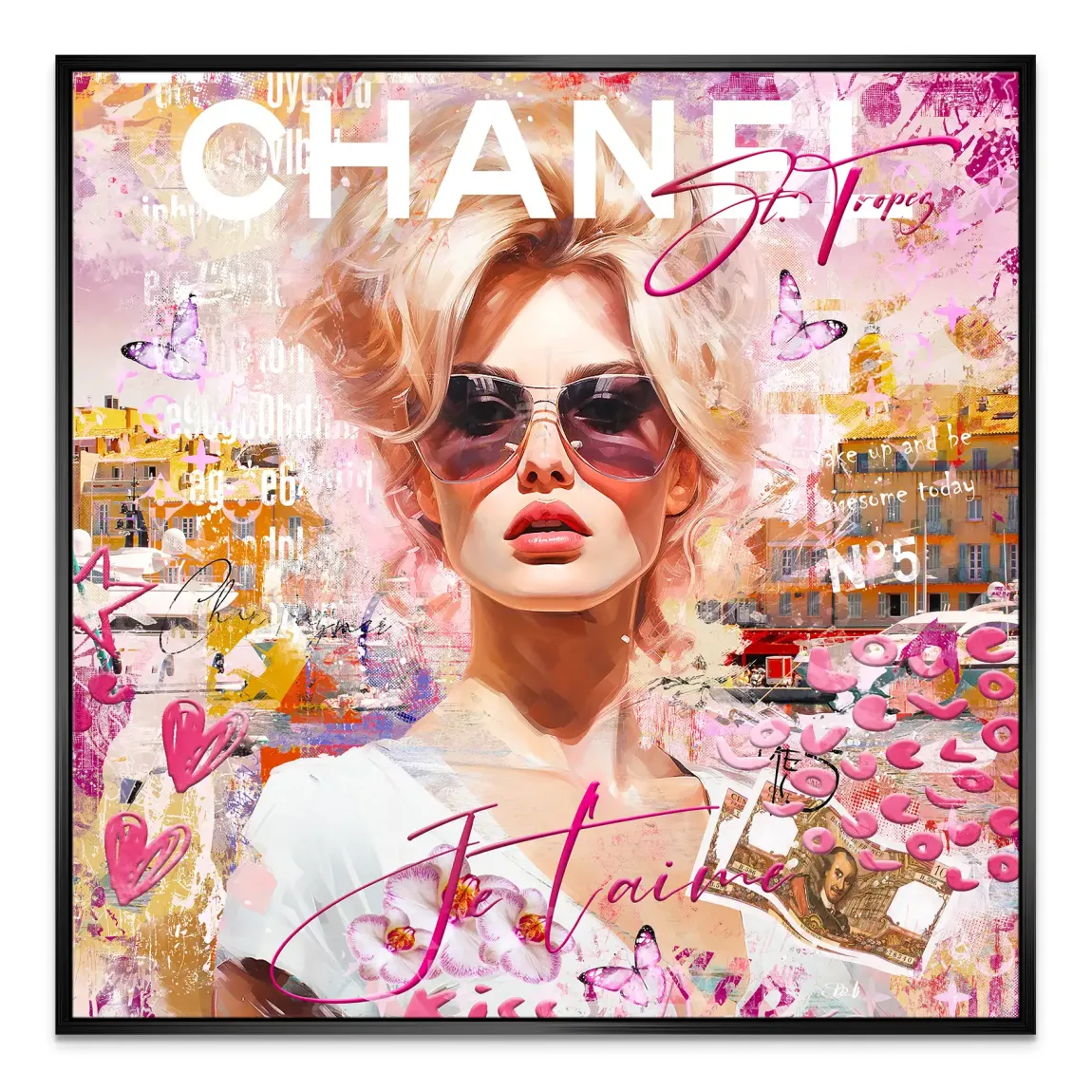 Bardot St Tropez Art Leinwand Bild