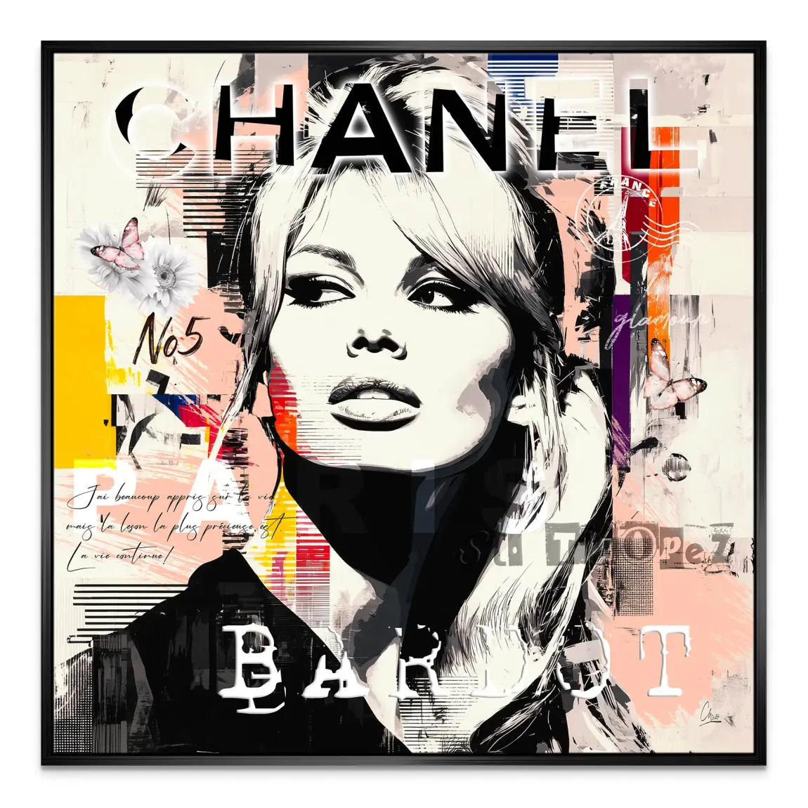 Bardot Ikone Leinwand Bild