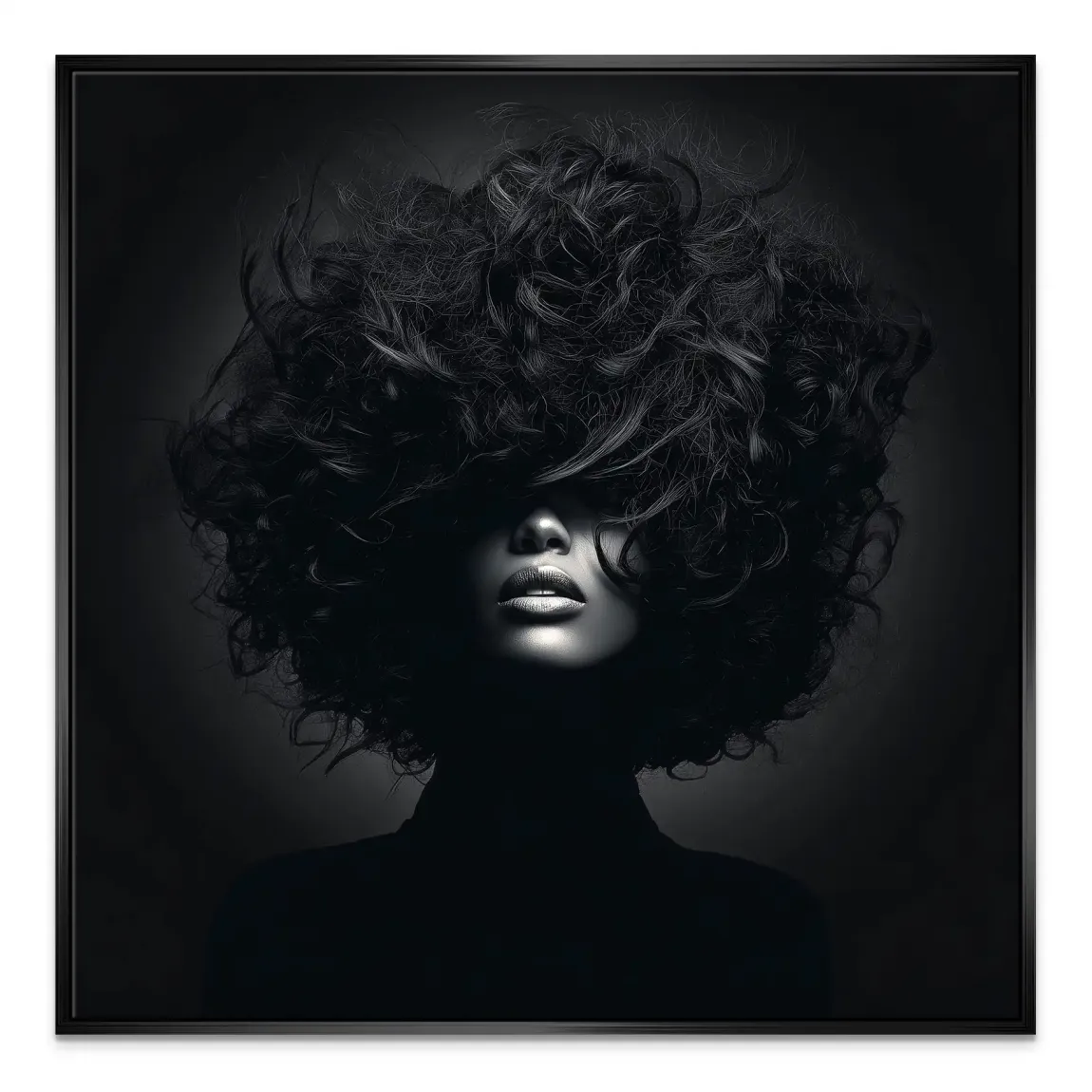 Beauty Curls Leinwand Bild