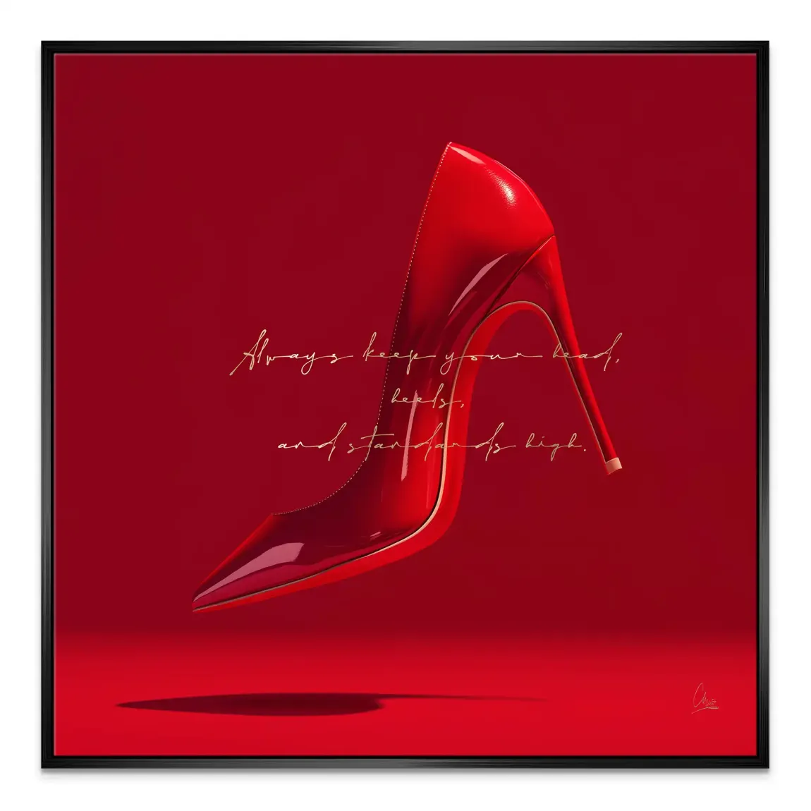 Red Heels Leinwand Bild