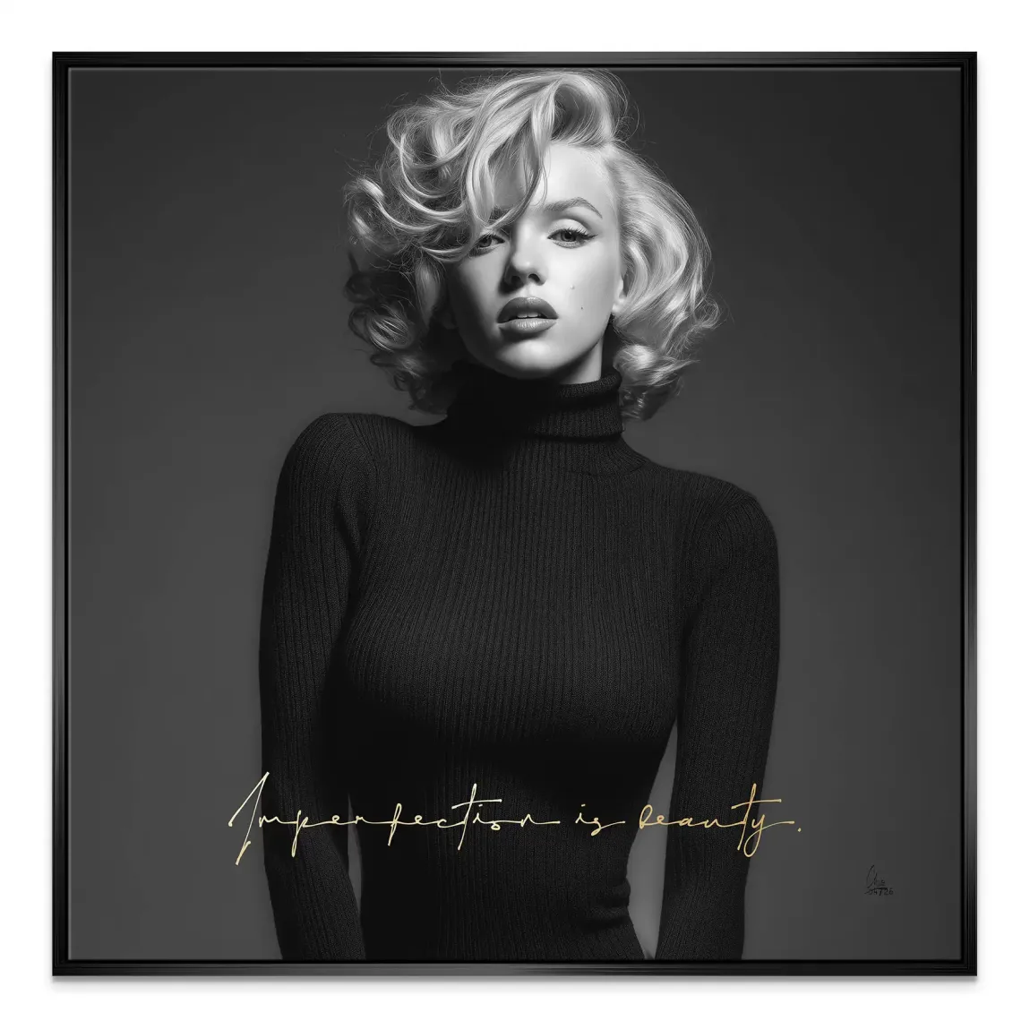 Marilyn Monroe Imperfection Leinwand Bild