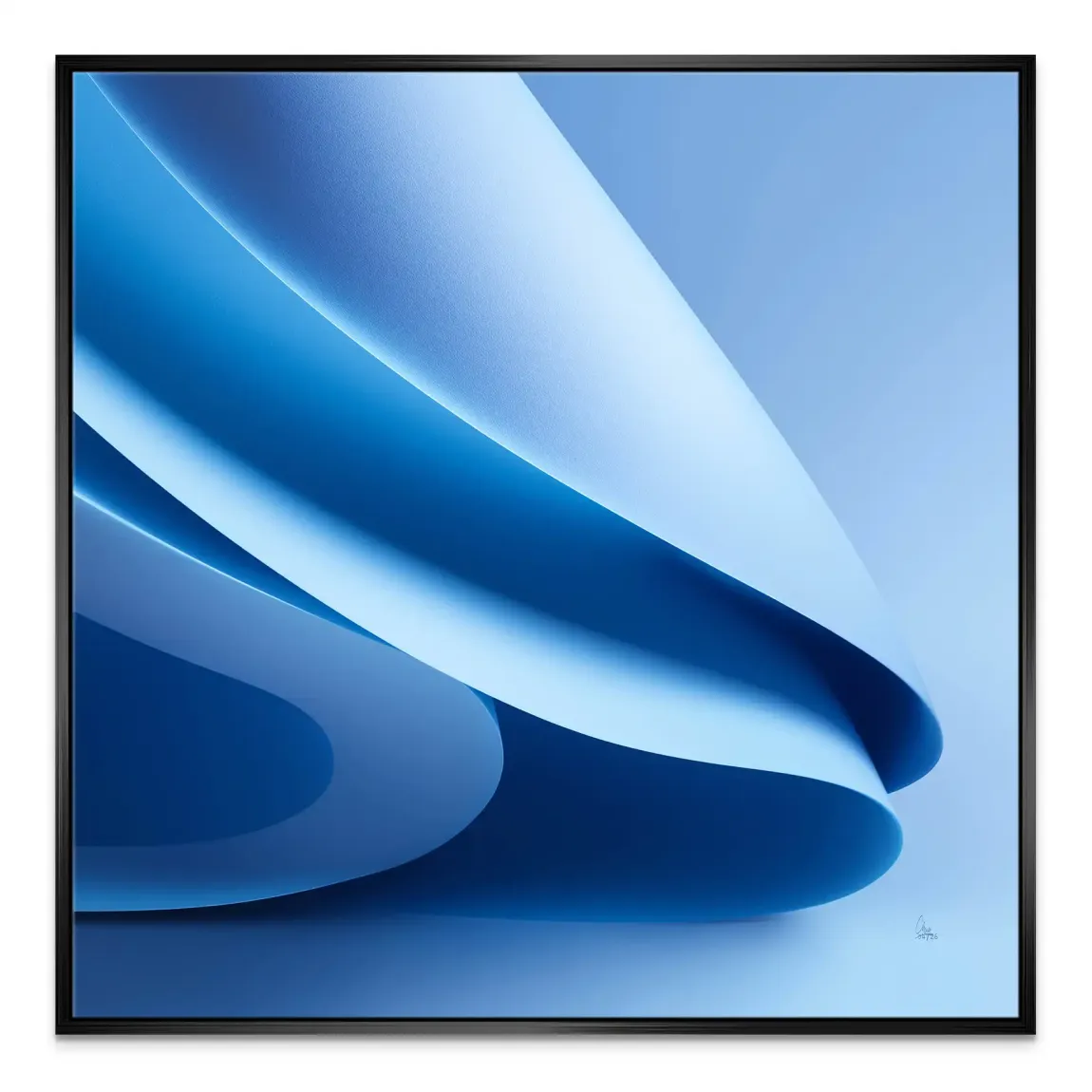 Blue Flow Leinwand Bild