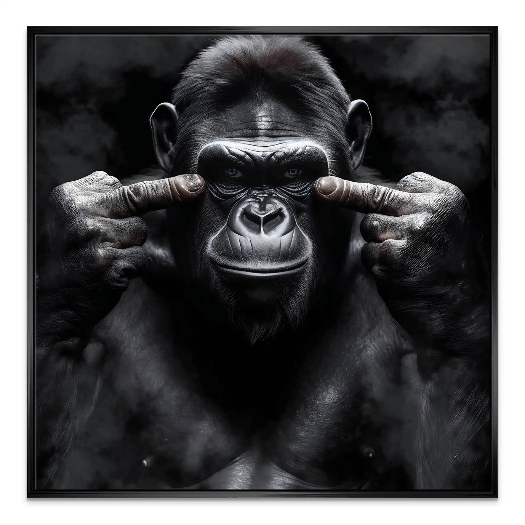 Bad Gorilla Nr.3 Leinwand Bild INGALERIE
