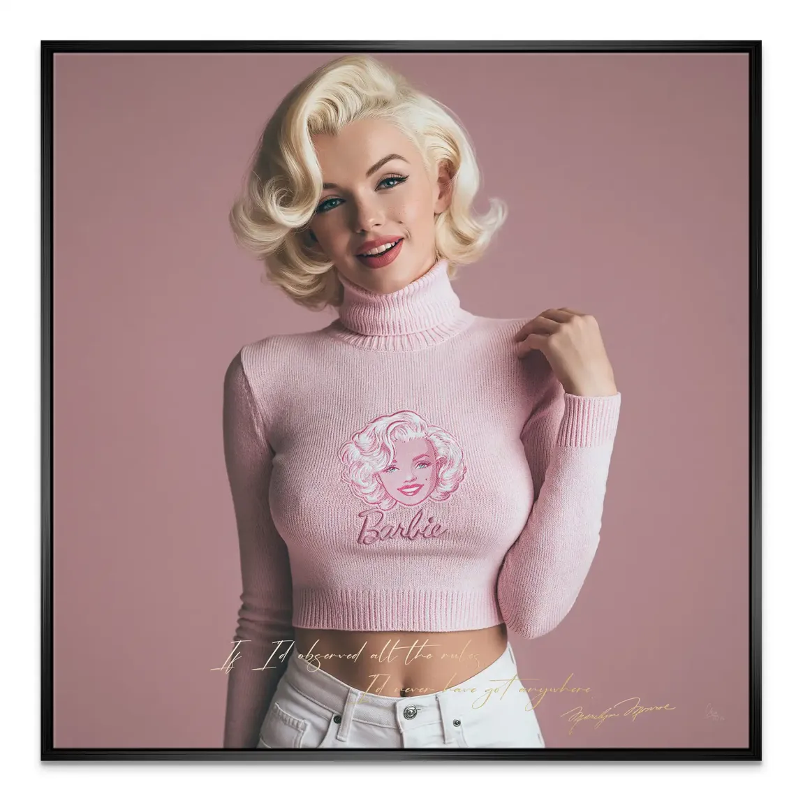 Marilyn Monroe Blush Leinwand Bild