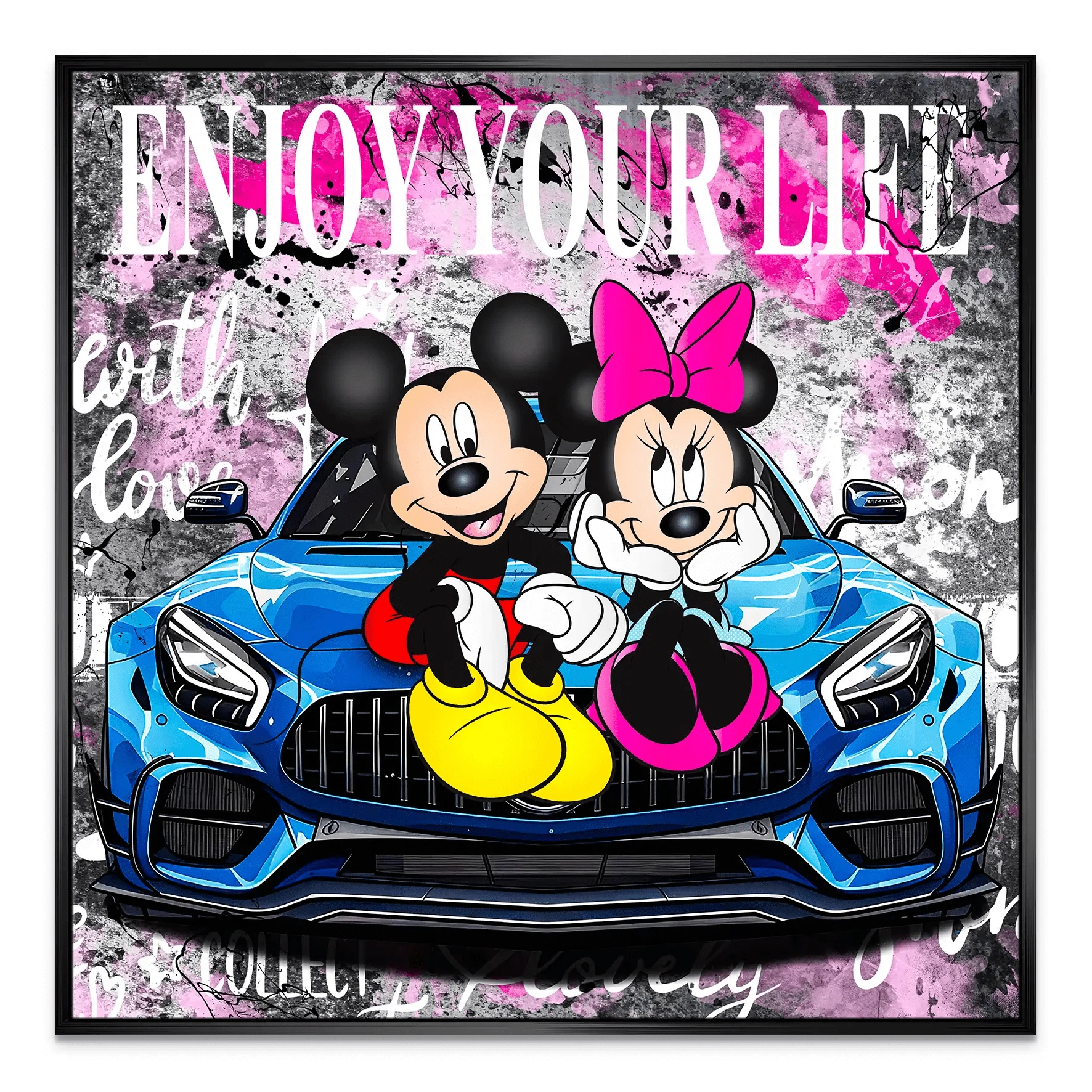 Micky & Minnie Enjoy Leinwand Bild INGALERIE