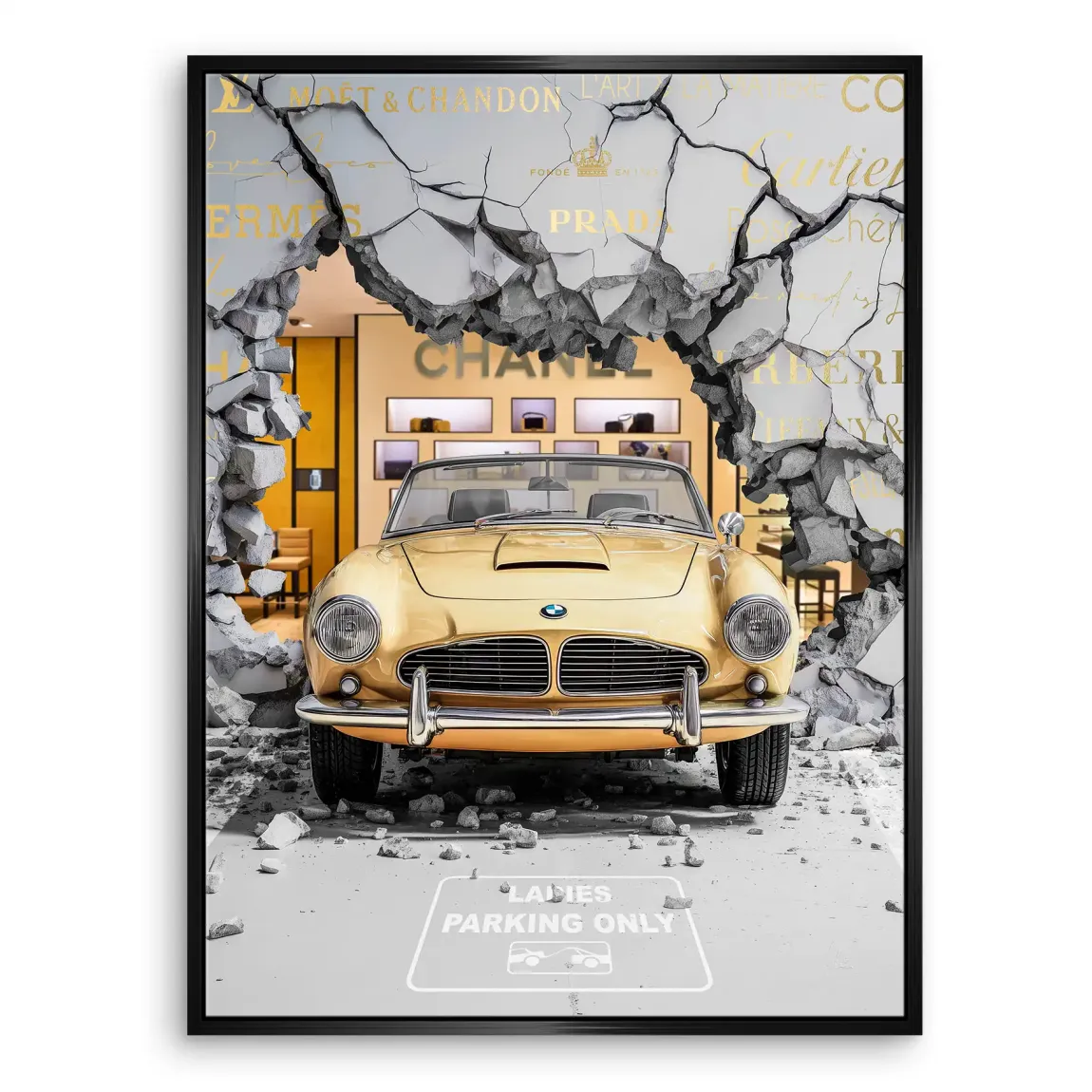 Luxury Shopping Leinwand Bild