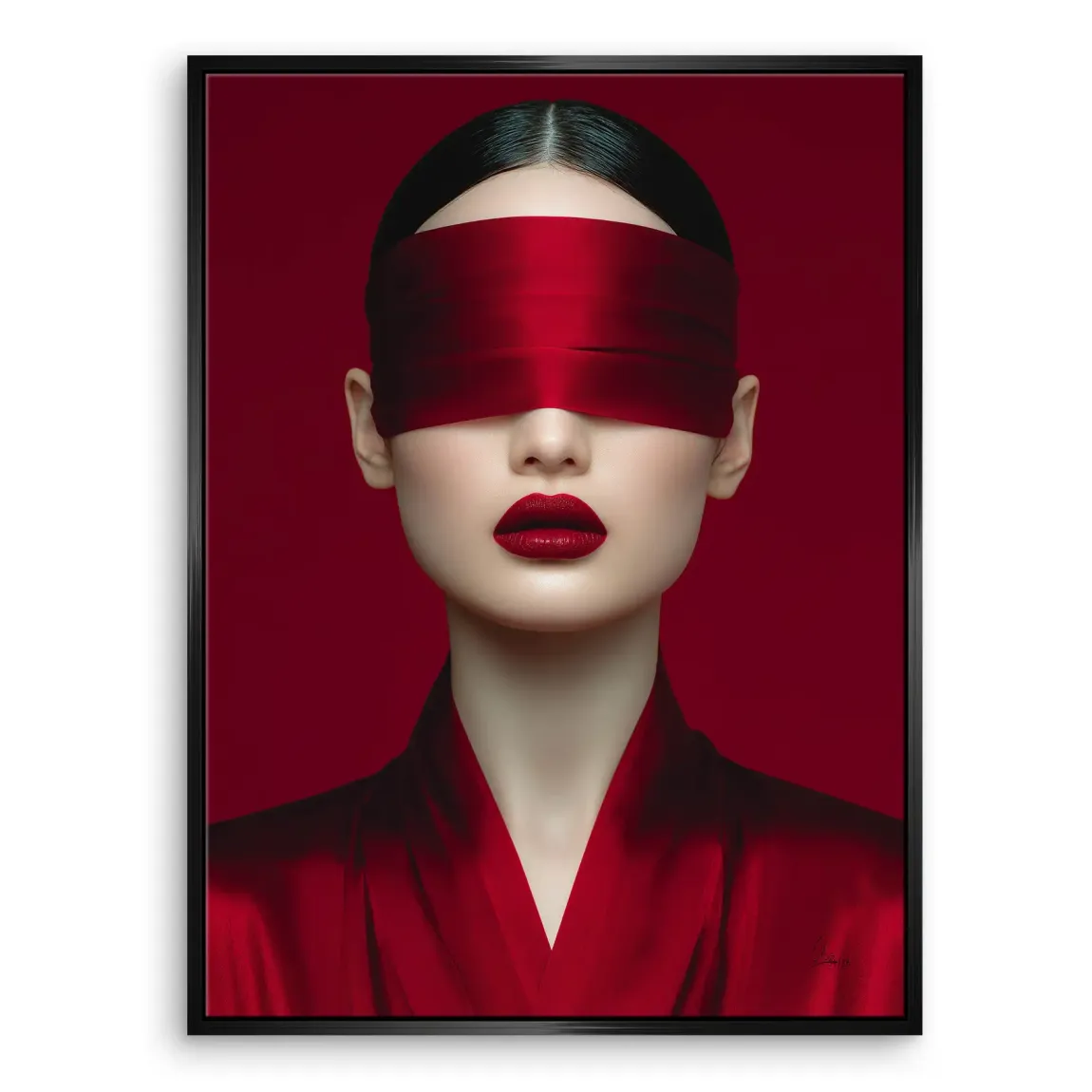 Blind Art Leinwand Bild