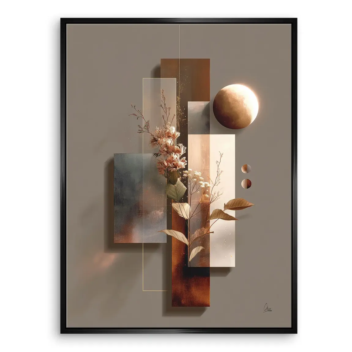 Celestial Bloom Harmony Leinwand Bild