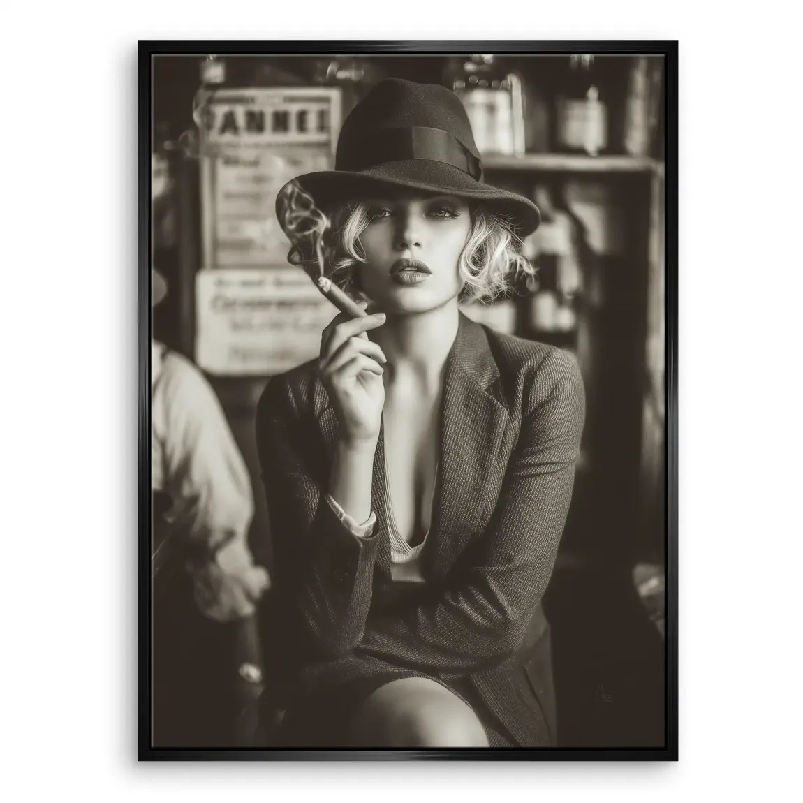 Beauty Cigar Leinwand Bild