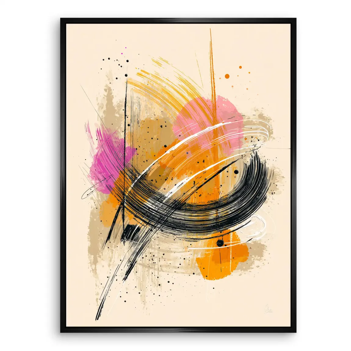 Modern Energie Abstrakt Leinwand Bild