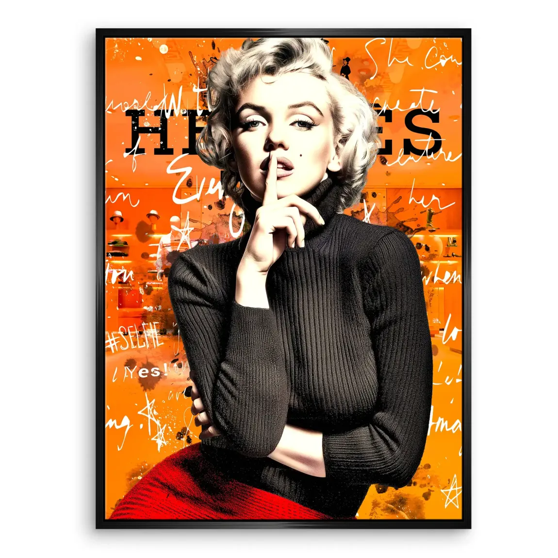 Monroe Secret Statement Leinwand Bild INGALERIE