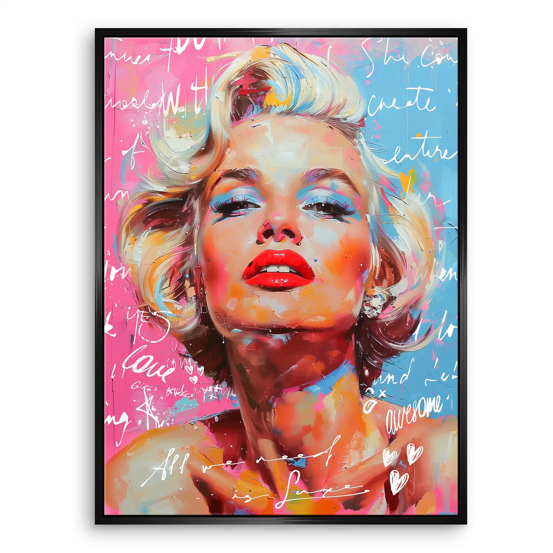 Marilyn Need Luxe Leinwand Bild INGALERIE