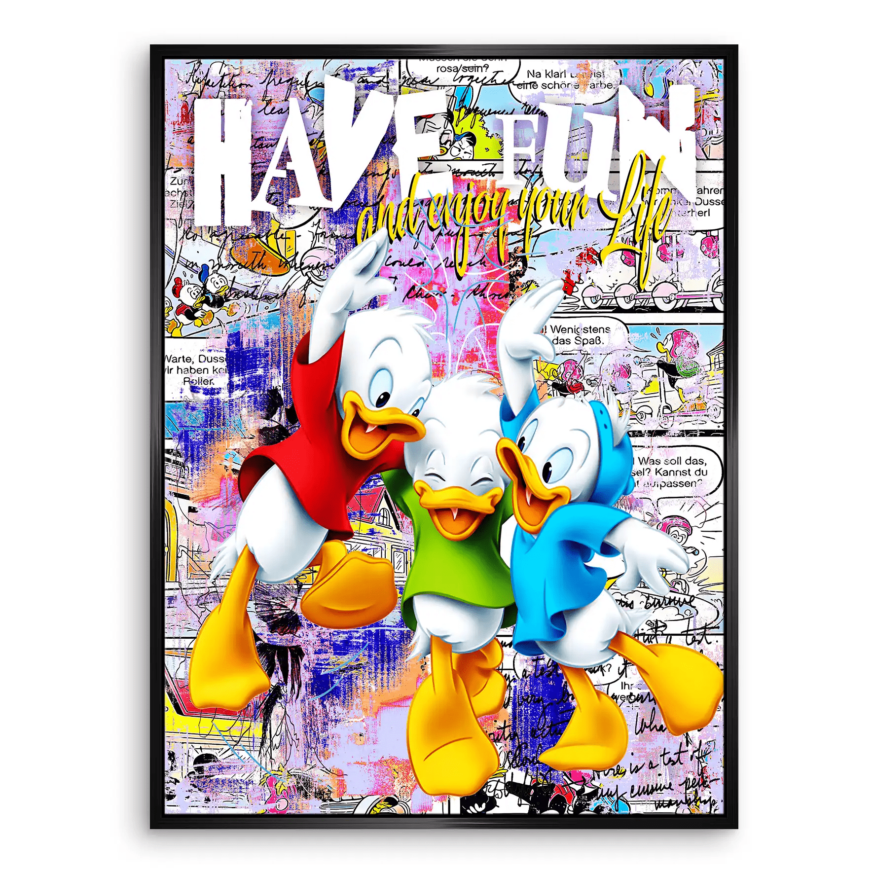 Duck Kids Nr.2 Pop Art Leinwand Bild INGALERIE