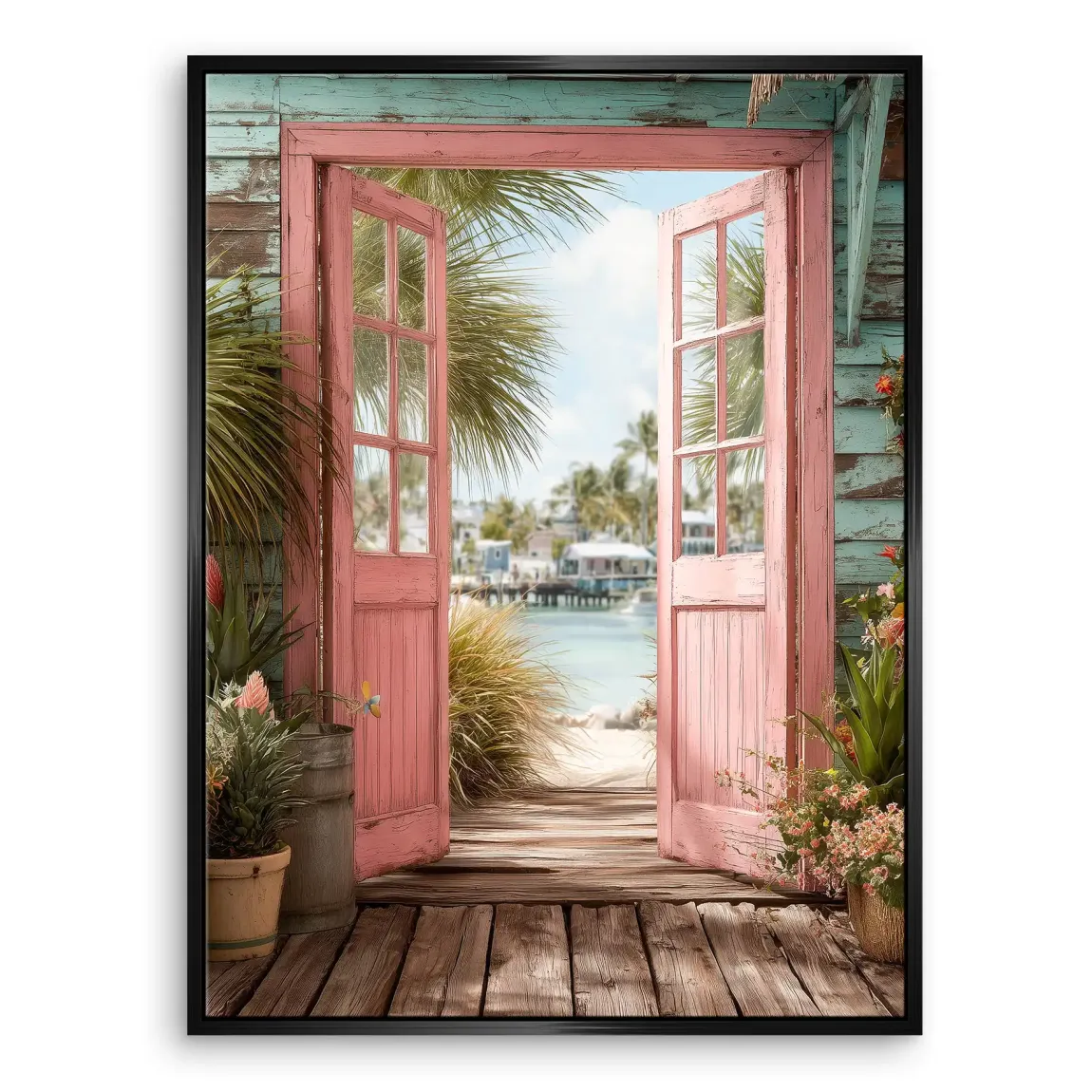 Coastal Escape Leinwand Bild