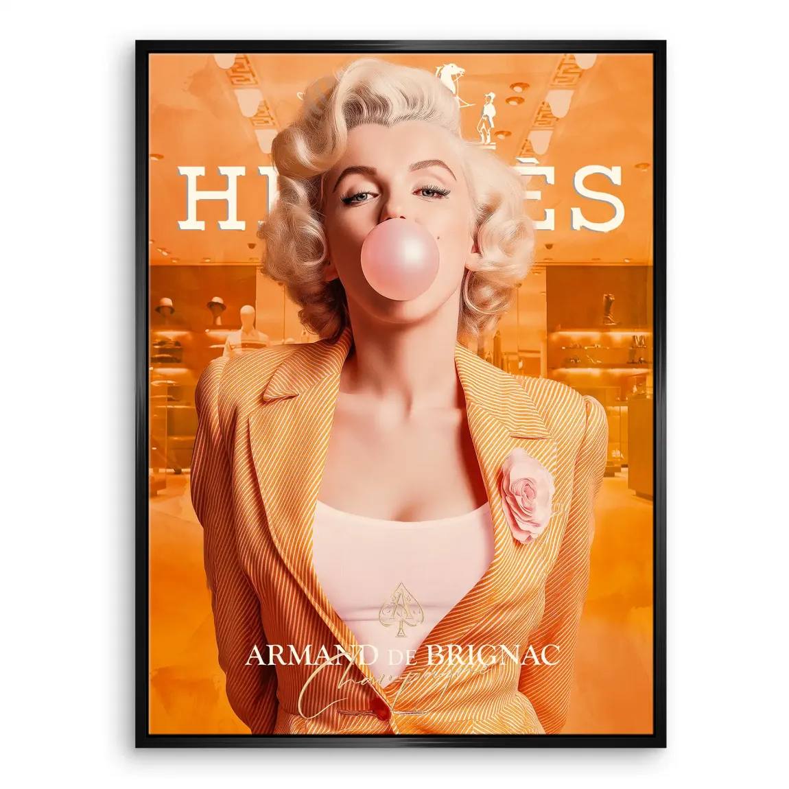Monroe Bubble Glamour Leinwand Bild INGALERIE