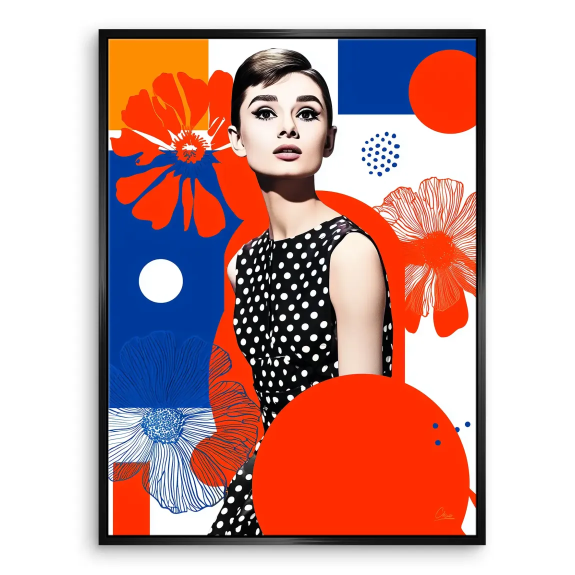 Audrey Hepburn Mod Muse Edition Leinwand Bild INGALERIE
