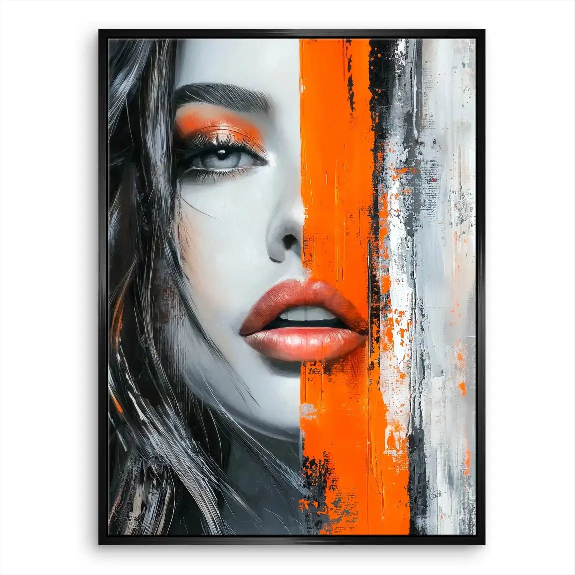 Orange Beauty Nr.2 Leinwand Bild INGALERIE