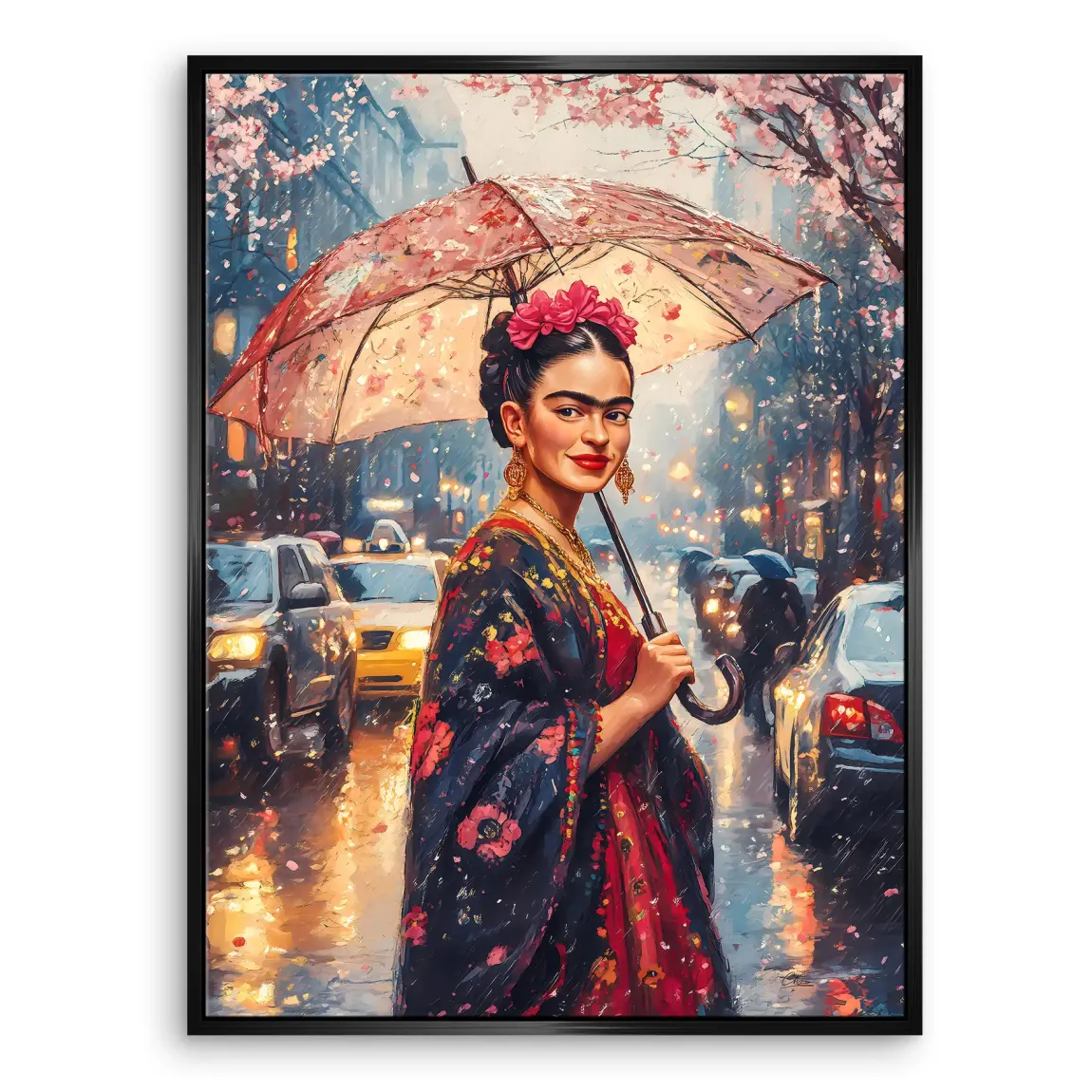 Frida im Abendregen Leinwand Bild INGALERIE