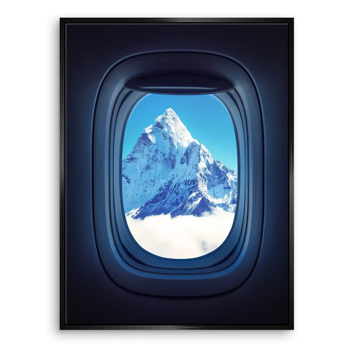 Flugzeugfenster Mount Everest Leinwand Bild