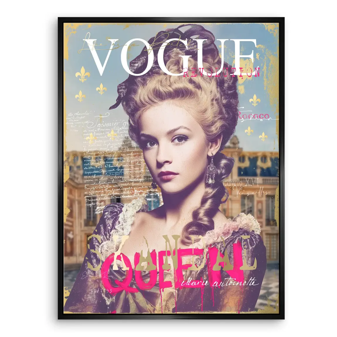 Marie Antoinette Vogue Leinwand Bild