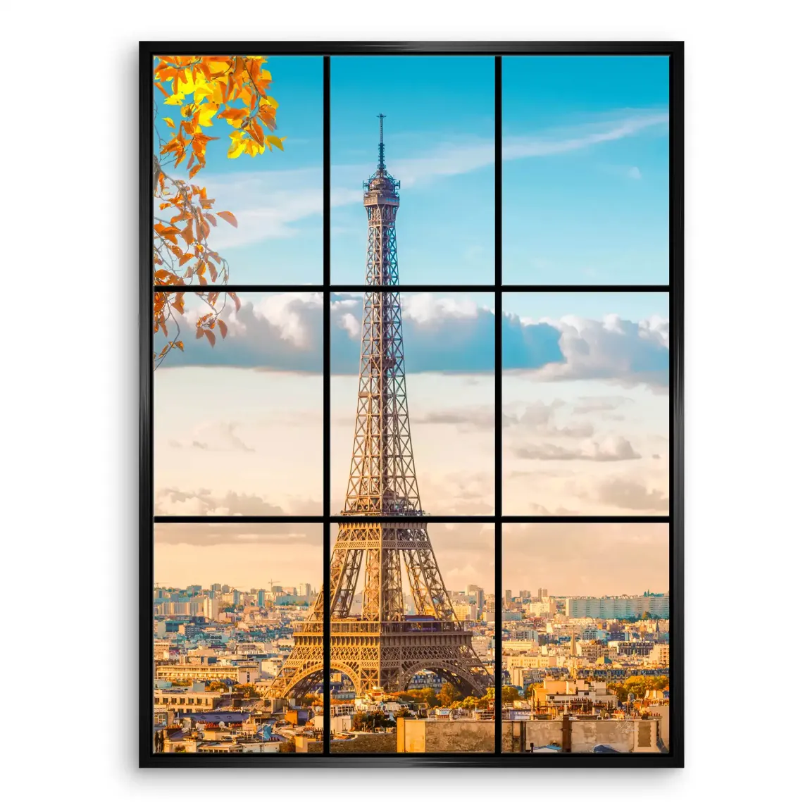 Morning Glow Paris Leinwand Bild