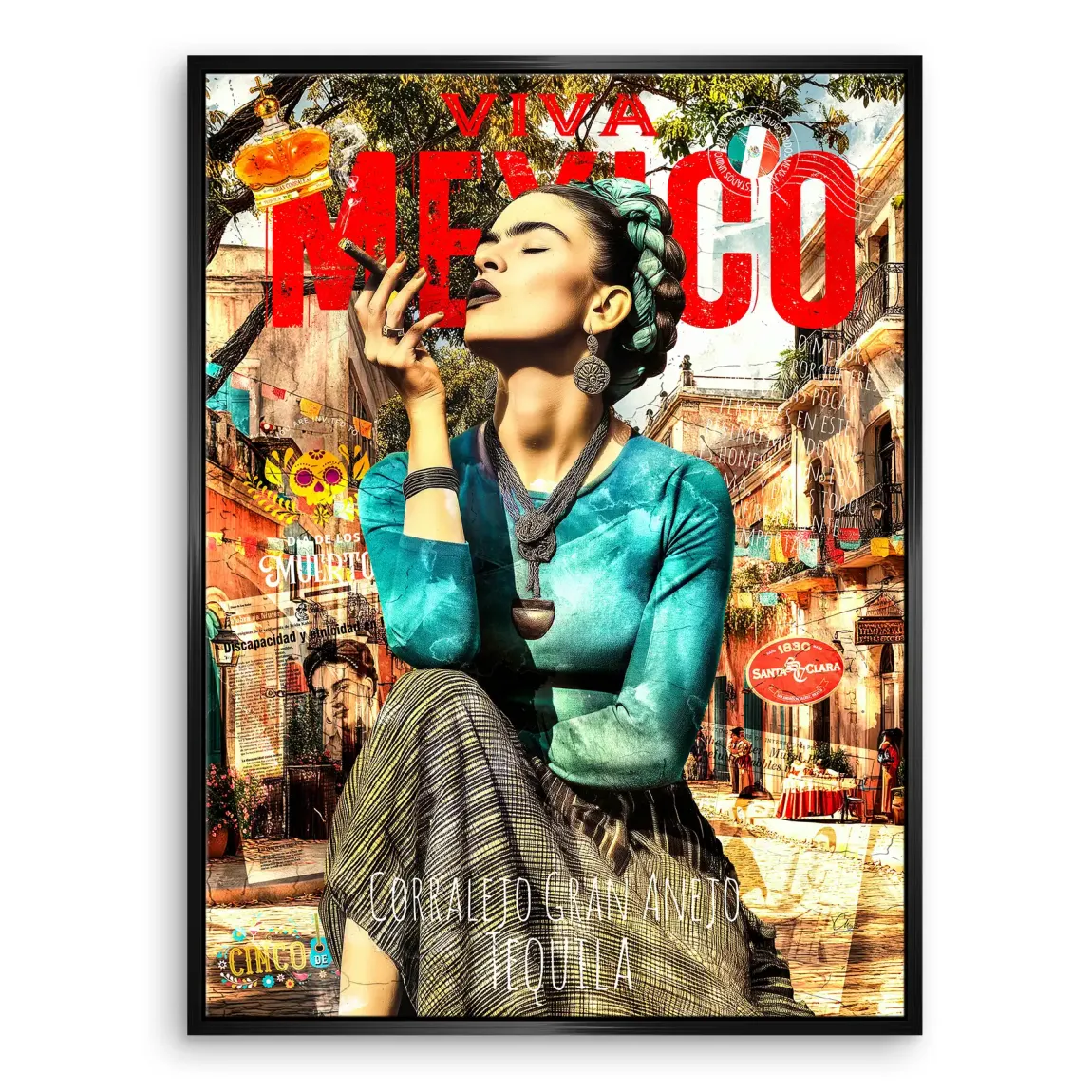 Viva Frida Leinwand Bild INGALERIE