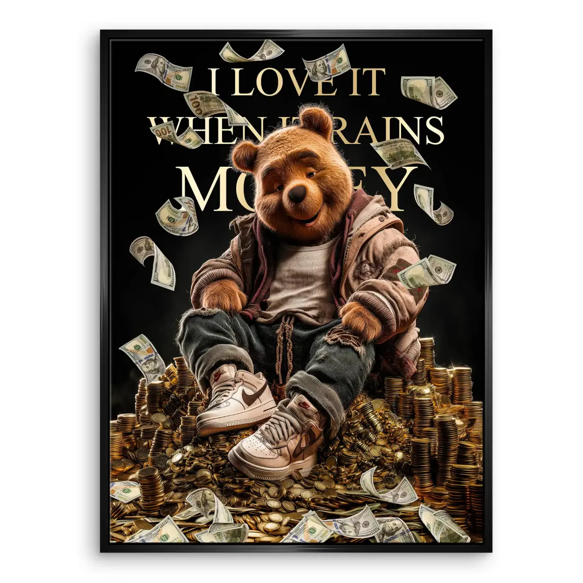 Winnie Puuh Rich Dreams Leinwand Bild INGALERIE