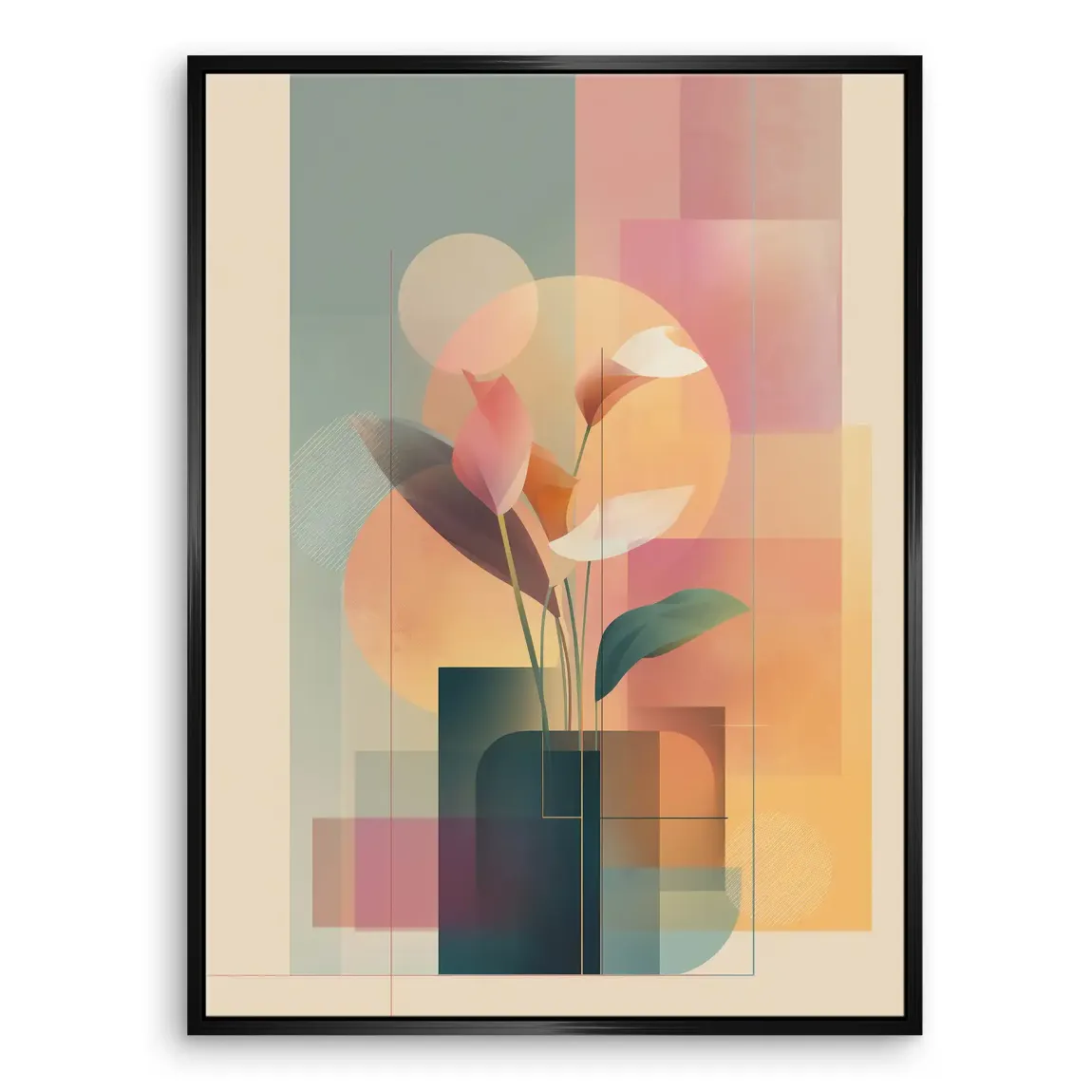 Light Garden Abstrakt Leinwand Bild