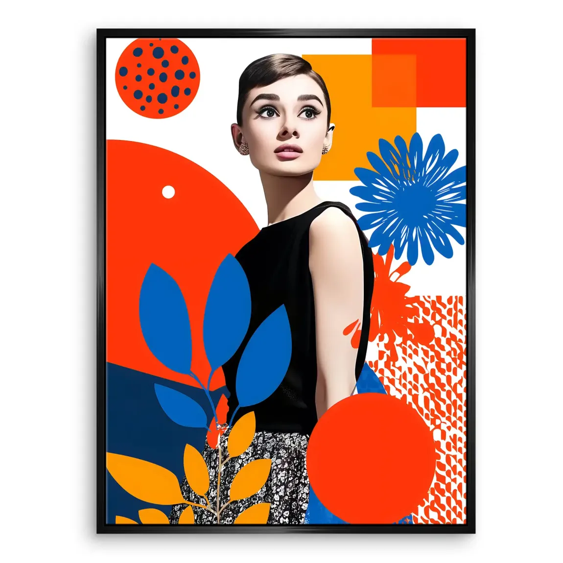 Audrey Hepburn Blooming Leinwand Bild INGALERIE