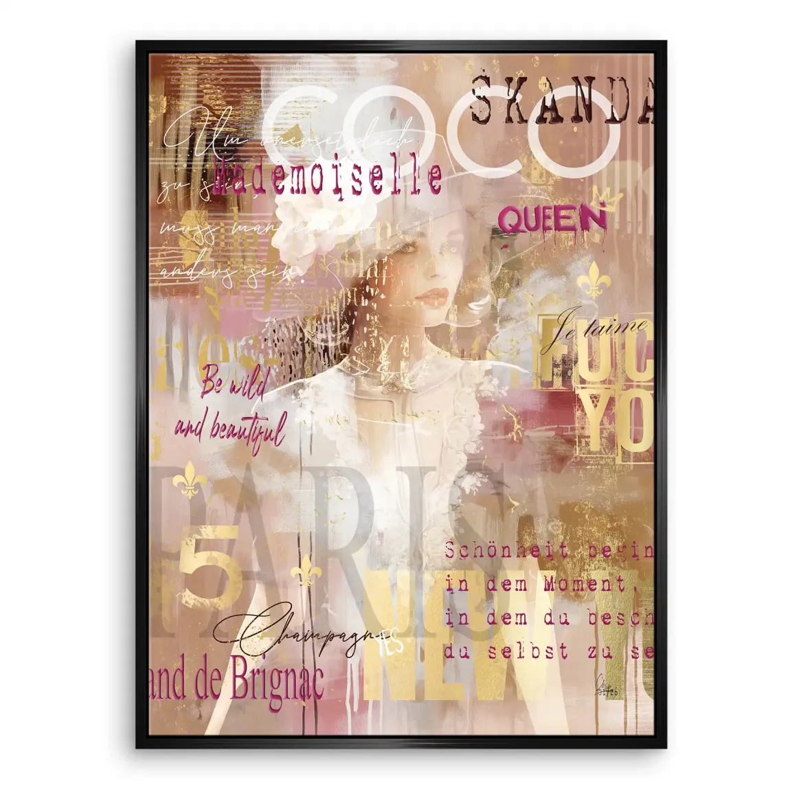 Coco Mademoiselle Leinwand Bild