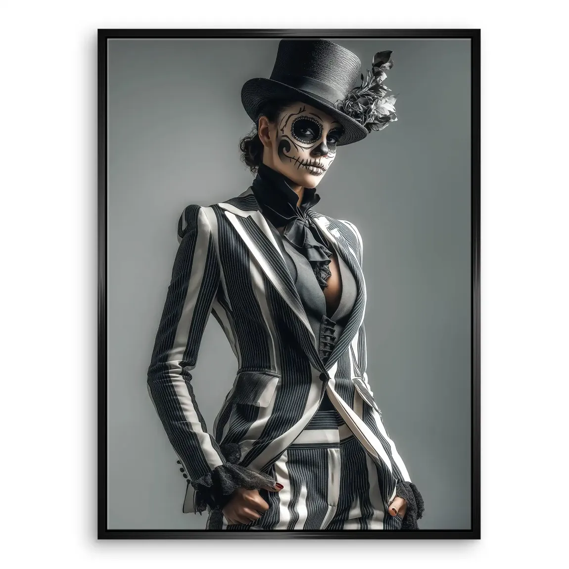 Lady Skull Leinwand Bild INGALERIE