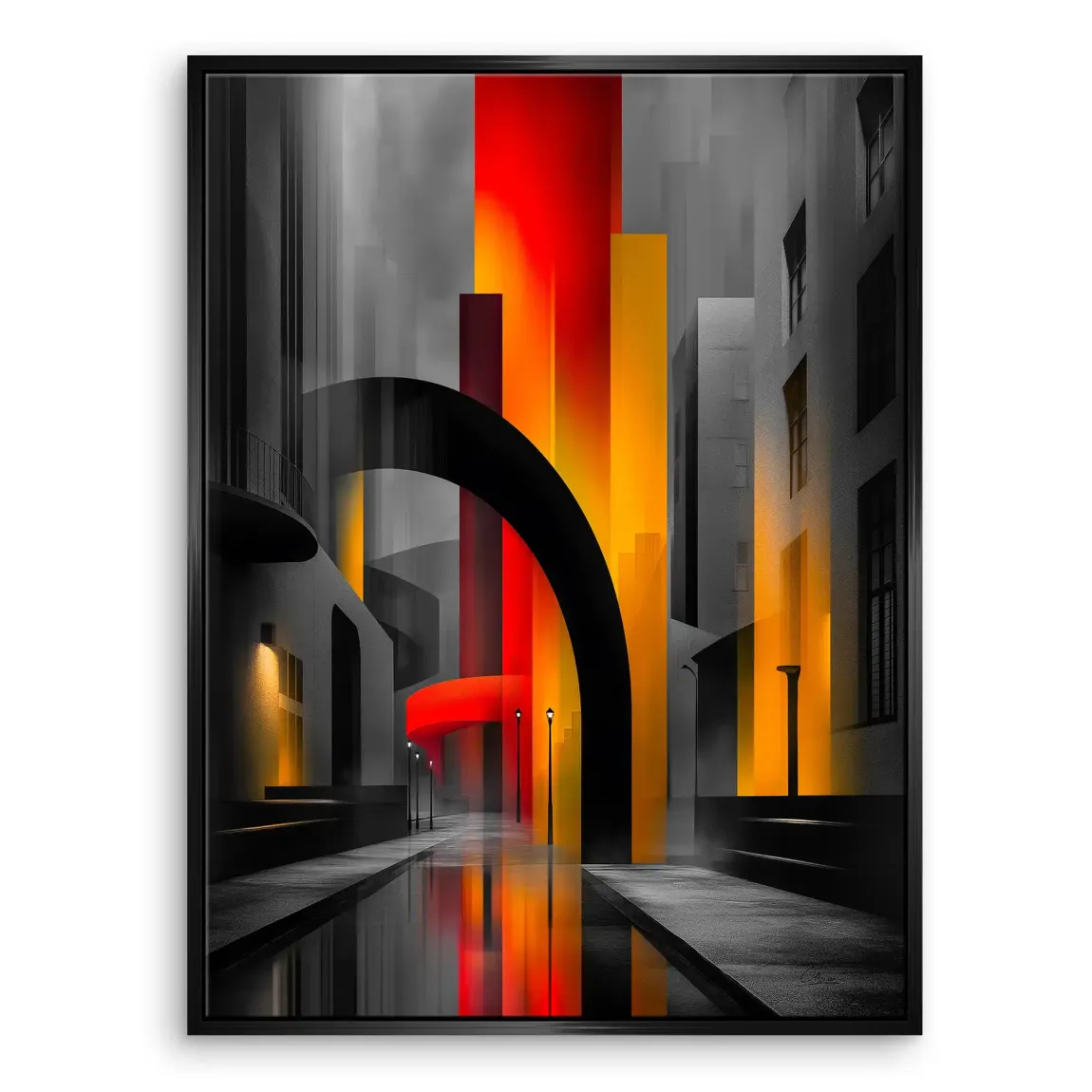 Midnight City Leinwand Bild INGALERIE