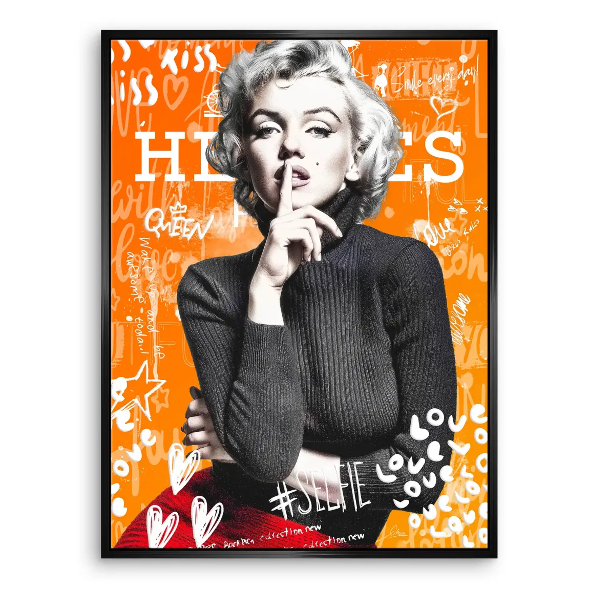 Queen of Silence Pop Leinwand Bild INGALERIE