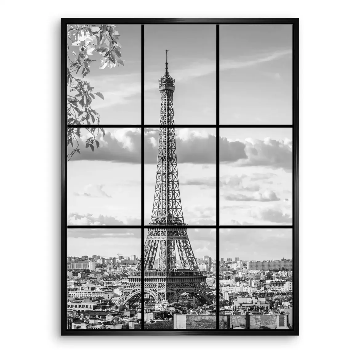 Paris Skyline View Leinwand Bild
