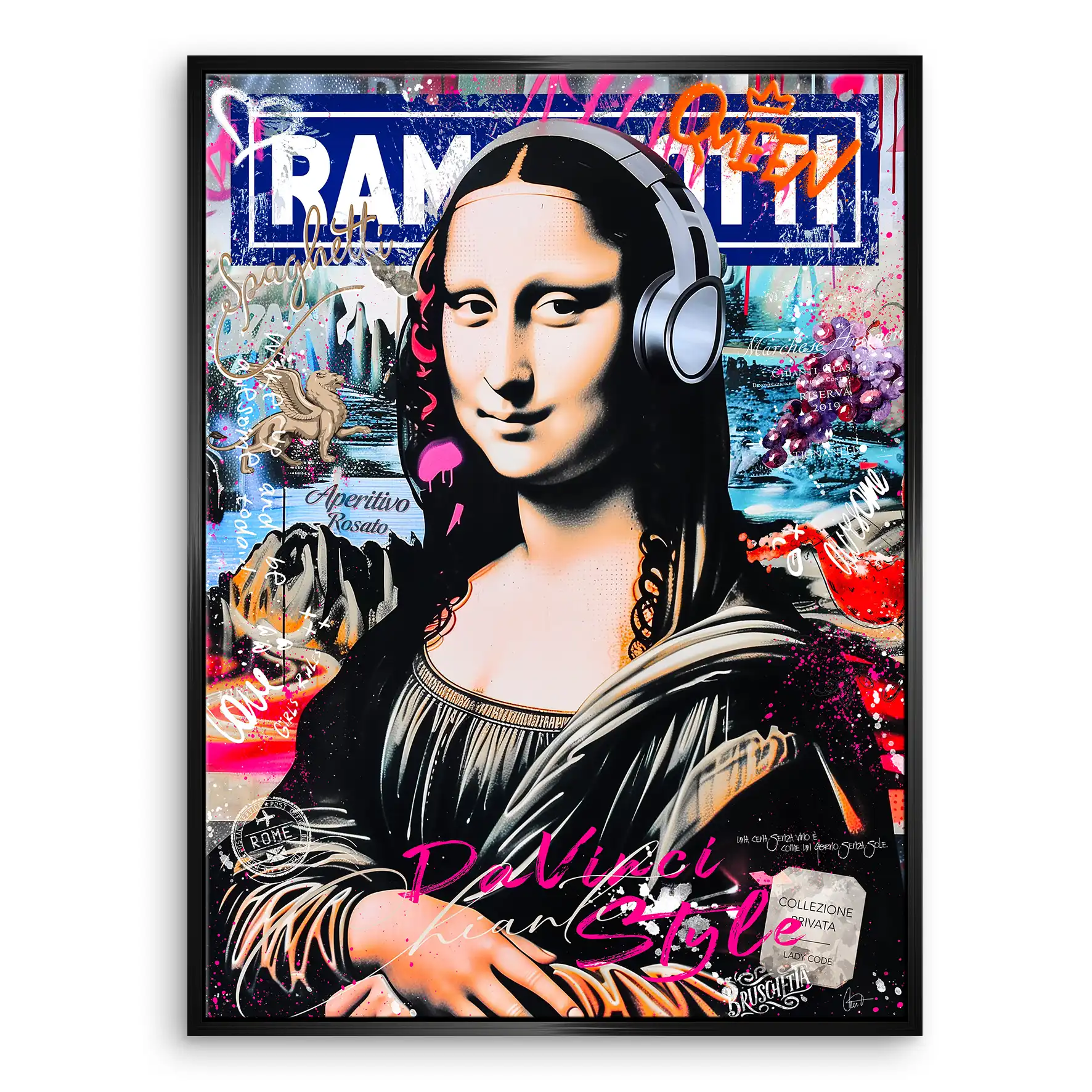 Mona Lisa Pop Art Leinwand Bild INGALERIE